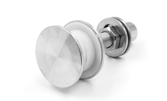 Стеклодержатель (рутель) под стекло 10-18 мм, полированный, точечный, AISI 304 k269-2 7