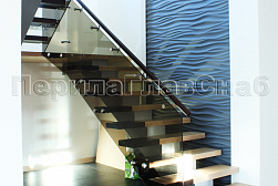 Перила на второй этаж в Алматы. Готовые проекты ПерилаГлавСнаб - фото 20