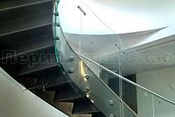 Стеклянные перила для винтовых лестниц в Алматы. Готовые проекты ПерилаГлавСнаб - фото 8
