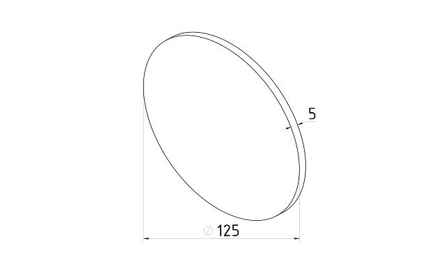 Войлок 125х5мм на липучке, ULTRA Фk467 3