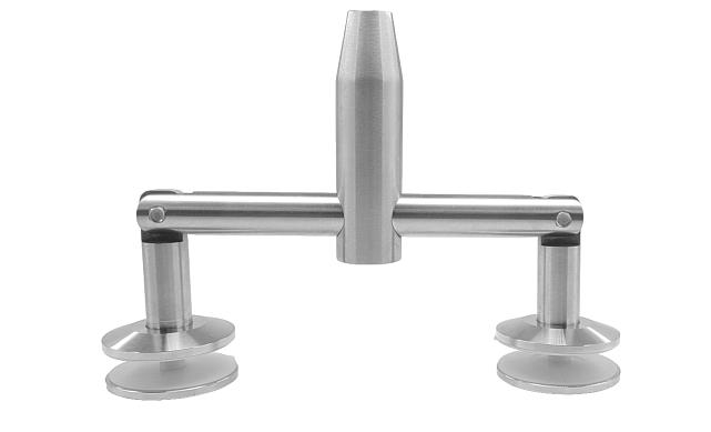 Крепление двойное с рутелями к стене, AISI 304 k629 5