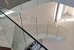 Стеклянные перила для винтовых лестниц в Алматы. Готовые проекты ПерилаГлавСнаб - фото 20