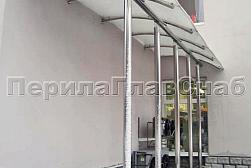 Козырьки и навесы на металлокаркасе в Алматы. Готовые проекты ПерилаГлавСнаб - фото 27