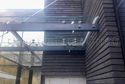 Стеклянные козырьки на спайдерах в Алматы. Готовые проекты ПерилаГлавСнаб - фото 5