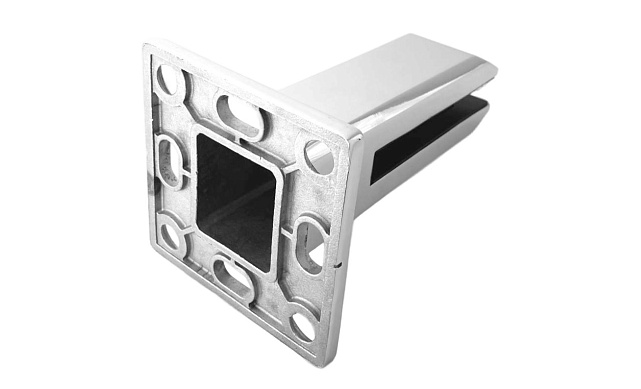 Стеклодержатель напольный 45х50х160 мм, для стекла 10-12 мм, литой, плоский, без сверления, нержавеющая сталь AISI 304, полированная k275-5 10 Стеклодержатель напольный 45х50х160 мм, для стекла 10-12 мм, литой, плоский, без сверления, нержавеющая сталь AISI 304, полированная k275-5 10