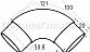 Отвод Ø50.8х1.45 мм, полированный, (AISI 304) k052-3