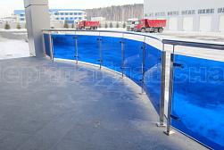 Стеклянные ограждения для улицы в Алматы. Готовые проекты ПерилаГлавСнаб - фото 5