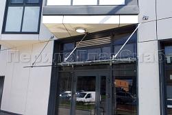 Стеклянные козырьки на вантах в Алматы. Готовые проекты ПерилаГлавСнаб - фото 8