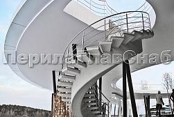 Перила для лестниц из металла в Алматы. Готовые проекты ПерилаГлавСнаб - фото 5