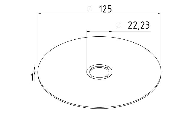 Диск отрезной 125х1х22.23 мм (50 шт) Р-4015/50 2 Диск отрезной 125х1х22.23 мм (50 шт) Р-4015/50 2