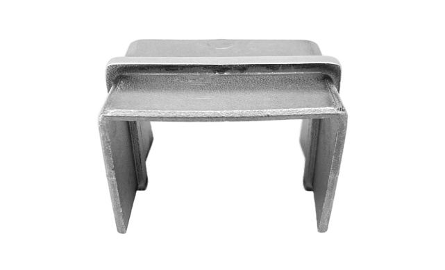 Соединитель для поручня с пазом 40х60 мм, шлифованный (AISI 304) Фk541-2 2 Соединитель для поручня с пазом 40х60 мм, шлифованный (AISI 304) Фk541-2 2