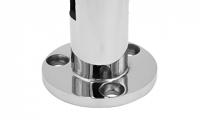 Стеклодержатель литой, напольный, Ø50.8х160 мм, стекло 16 мм, полир. (AISI 304) k276-2 5 Стеклодержатель литой, напольный, Ø50.8х160 мм, стекло 16 мм, полир. (AISI 304) k276-2 5