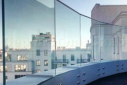 Цельностеклянные ограждения для крыш в Алматы. Готовые проекты ПерилаГлавСнаб - фото 6