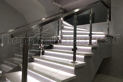 Ограждения из нержавейки со стеклом в Алматы. Готовые проекты ПерилаГлавСнаб - фото 1