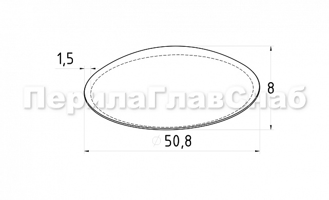 Заглушка сферическая на трубу Ø50.8х1.5 мм сварная (AISI 201) k057-3 3 Заглушка сферическая на трубу Ø50.8х1.5 мм сварная (AISI 201) k057-3 3