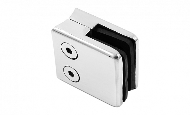 Стеклодержатель штампованный, под стекло 10 мм (5+5 мм), квадратный под стойку Ø38.1 мм (40х24х48 ) полированный AISI 304 k351-10 4 Стеклодержатель штампованный, под стекло 10 мм (5+5 мм), квадратный под стойку Ø38.1 мм (40х24х48 ) полированный AISI 304 k351-10 4