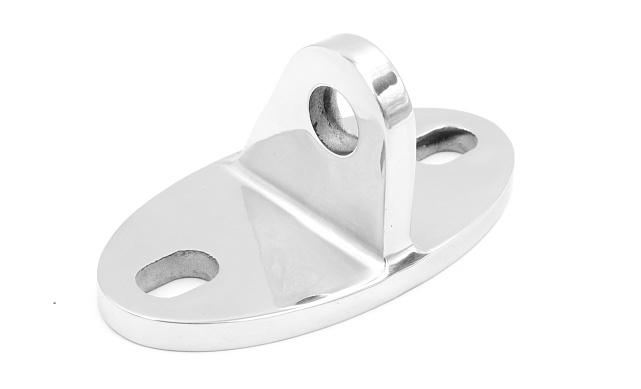 Крепление ванты(тяги) козырька к стене (AISI304), литое, полированное k658 6 Крепление ванты(тяги) козырька к стене (AISI304), литое, полированное k658 6