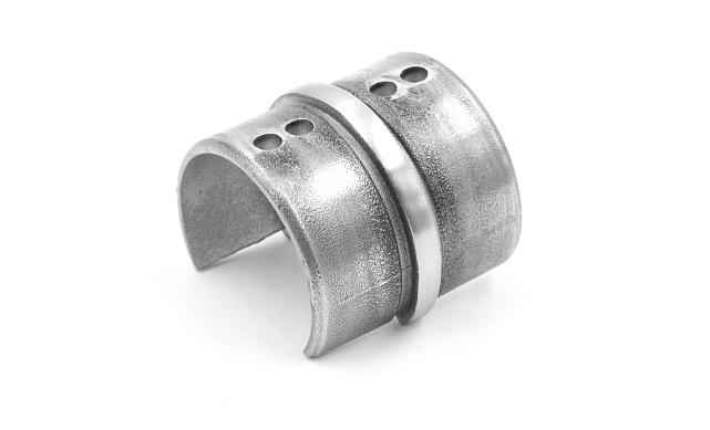 Соединитель для поручня с пазом Ø48.3 х 5 мм, шлифованный, AISI 304 Фk236-2 4