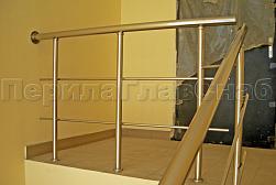 Перила и ограждения из нержавеющей стали с двумя ригелями в Алматы. Готовые проекты ПерилаГлавСнаб - фото 8