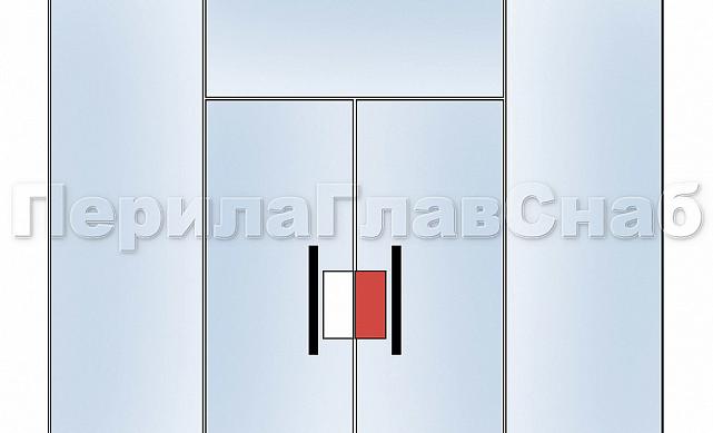 Ответная часть к центральному замку t152, шлифованная, вырез 13 t153 SSS 4