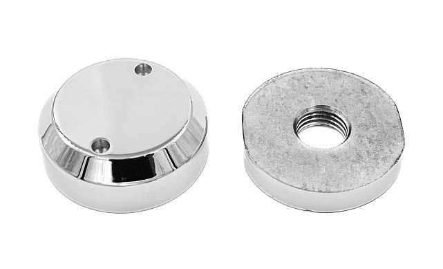 Комплект торцевого крепления несущего стекла, гайка-шайба Ø50х10х18 мм с внутренней резьбой М16, полированный (aisi 201) k277-5 6