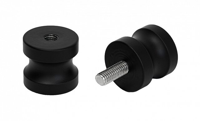 Дверная ручка "кноб", алюминий-черный t692 ALBL  5 Дверная ручка "кноб", алюминий-черный t692 ALBL  5