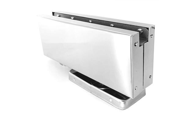 Фитинг нижний со встроенным доводчиком для стеклянной двери до 80 кг, полированный t185-2 PSS   5