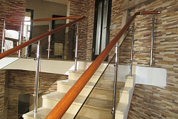 Перила на второй этаж в Алматы. Готовые проекты ПерилаГлавСнаб - фото 3