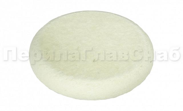 Войлок белый Ø125х20 мм, очищенный, на тарелке, сплошной k428 5 Войлок белый Ø125х20 мм, очищенный, на тарелке, сплошной k428 5