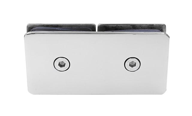 Коннектор для душевой кабины стекло-стекло 180°, 45х45, нерж 304, вырез 64 t724 PSS 6