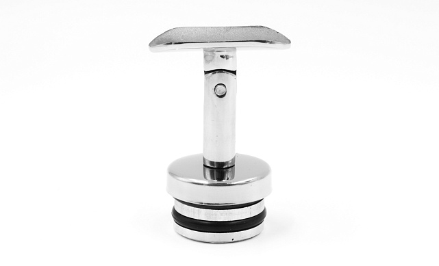 Наконечник палец с алюминиевой системой фиксации на стойке Ø42.4х1.5 мм, регулируемым ложементом под поручень Ø50.8 мм, полированный, литой, нержавеющий AISI 304 k206 3 Наконечник палец с алюминиевой системой фиксации на стойке Ø42.4х1.5 мм, регулируемым ложементом под поручень Ø50.8 мм, полированный, литой, нержавеющий AISI 304 k206 3