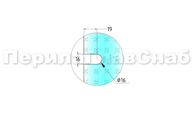 Коннектор для душевой кабины стена-стекло 90° 45х45 мм латунь-хром, полированный t732 PC 4
