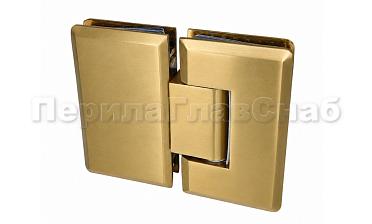 Петля для душевой кабины стекло-стекло 180°, 90*55, цинк, под золото t303 Zn Gold купить в Алматы