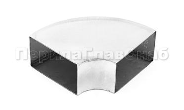 Отвод поручня под сварку 60х40х130x1.5  90°, полированный 600 Grit (AISI 304) k675 купить в Алматы
