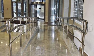 Ограждение пандуса с одним ригелем купить в Алматы