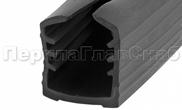 Уплотнитель в поручень с пазом 24х24 для стекла 8 мм (4+4), EPDM Фk309 купить в Алматы Уплотнитель в поручень с пазом 24х24 для стекла 8 мм (4+4), EPDM Фk309 купить в Алматы
