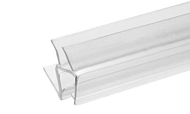 Уплотнитель пластиковый для стекла в душевую кабину 8 мм стена-стекло 2200 мм  t206 купить в Алматы Уплотнитель пластиковый для стекла в душевую кабину 8 мм стена-стекло 2200 мм  t206 купить в Алматы