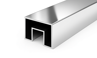 Труба Prima3+, 40х60х1.5 мм, с пазом 24х24мм под стекло, полировка 600GRIT, AISI 201 k824-5 купить в Алматы Труба Prima3+, 40х60х1.5 мм, с пазом 24х24мм под стекло, полировка 600GRIT, AISI 201 k824-5 купить в Алматы