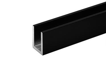 П-образный профиль 19x13, L=2200, под стекло 8 мм, алюминий анодированный в черный глянцевый t756-1 AND BL купить в Алматы П-образный профиль 19x13, L=2200, под стекло 8 мм, алюминий анодированный в черный глянцевый t756-1 AND BL купить в Алматы