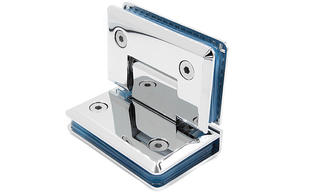 Петля для душевой кабины стекло-стекло 90° 90х55 мм латунь-хром, полированная t304 PC 6 Петля для душевой кабины стекло-стекло 90° 90х55 мм латунь-хром, полированная t304 PC 6