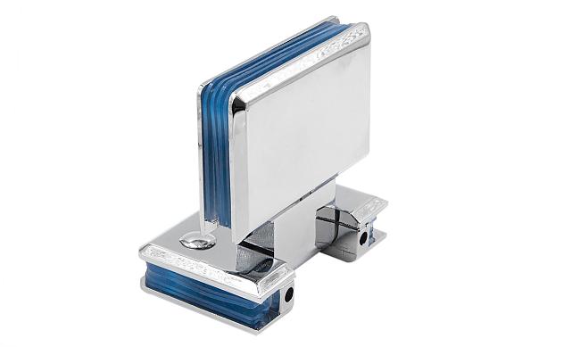 Петля для душевой кабины стекло-стекло 180° 90х55 мм латунь-хром, полированная t303 PC 8 Петля для душевой кабины стекло-стекло 180° 90х55 мм латунь-хром, полированная t303 PC 8