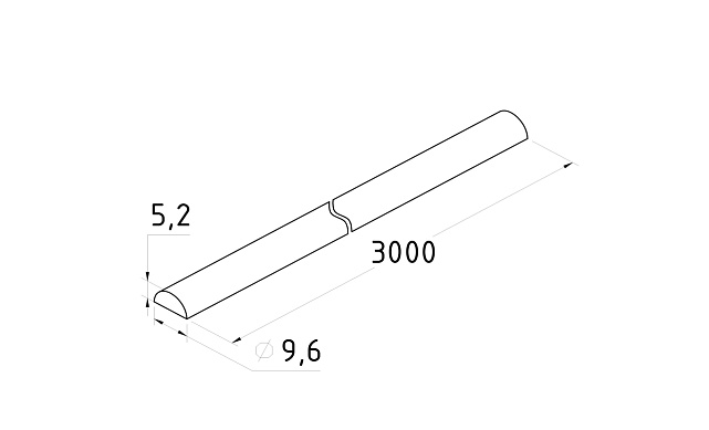 Порог для душевых пластиковый 3000 мм, прозрачный, t218 3 Порог для душевых пластиковый 3000 мм, прозрачный, t218 3